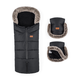 PETITE&MARS Set fusak Arctic 4v1 + rukavice Furry Forever Black