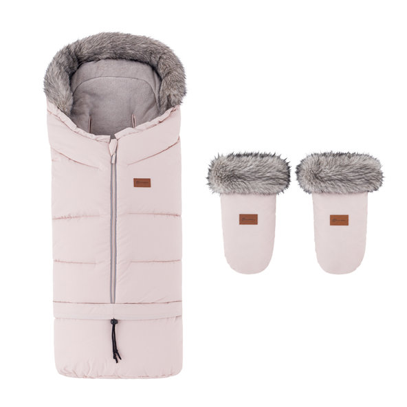 PETITE&MARS Set fusak Arctic 4v1 + rukavice Fjora Rose Petal