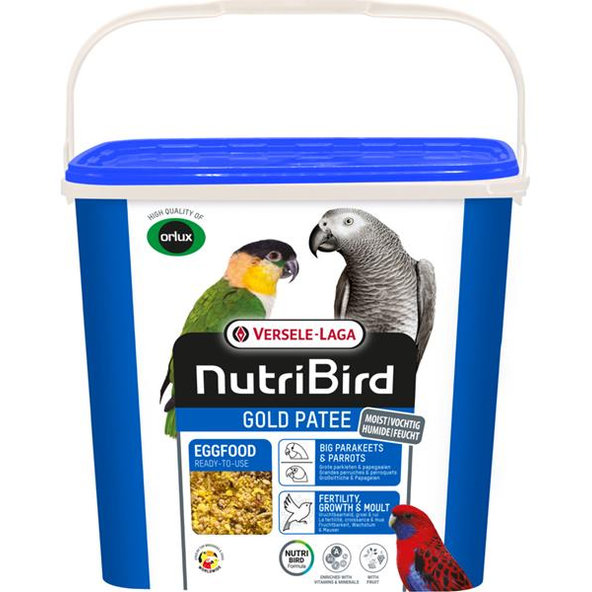 Versele Laga Orlux NutriBird Gold Patee Big Parakeets & Parrots vaječné krmivo pro střední a velké papoušky 5 kg