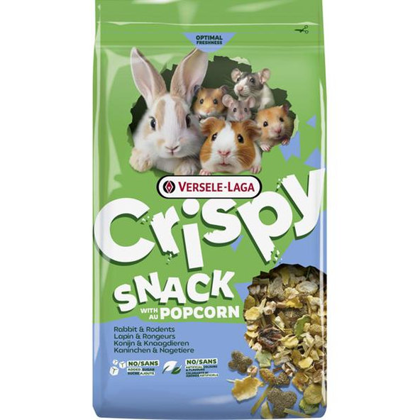 Versele Laga Crispy Snack with Popcorn křupavý pamlsek pro králíky a hlodavce 550 g