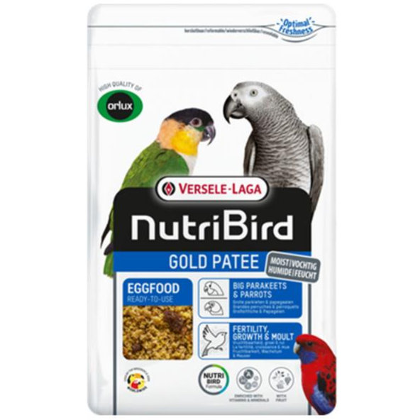 Versele Laga Orlux NutriBird Gold Patee Big Parakeets & Parrots vaječné krmivo pro střední a velké papoušky 1 kg