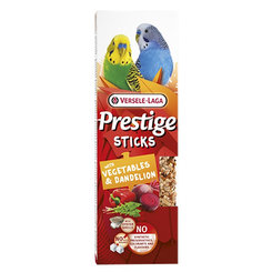 Versele Laga Prestige Sticks tyčinky pro andulky se zeleninou a pampeliškou 2 ks 60 g
