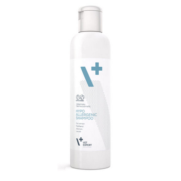 VetExpert Hypoallergenic Shampoo hypoalergenní šampon pro psy a kočky s citlivou pokožkou 250 ml