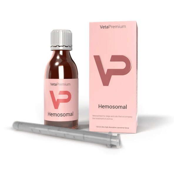VetaPro Hemosomal na podporu léčby anémie pro psy a kočky 120 ml