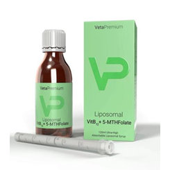 VetaPro Liposomal VitB12 + 5-MTHF sirup pro psy a kočky 120 ml