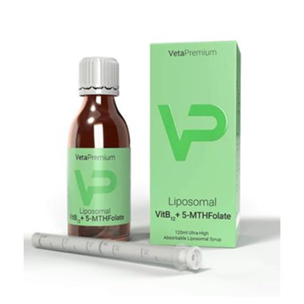 VetaPro Liposomal VitB12 + 5-MTHF sirup pro psy a kočky 120 ml