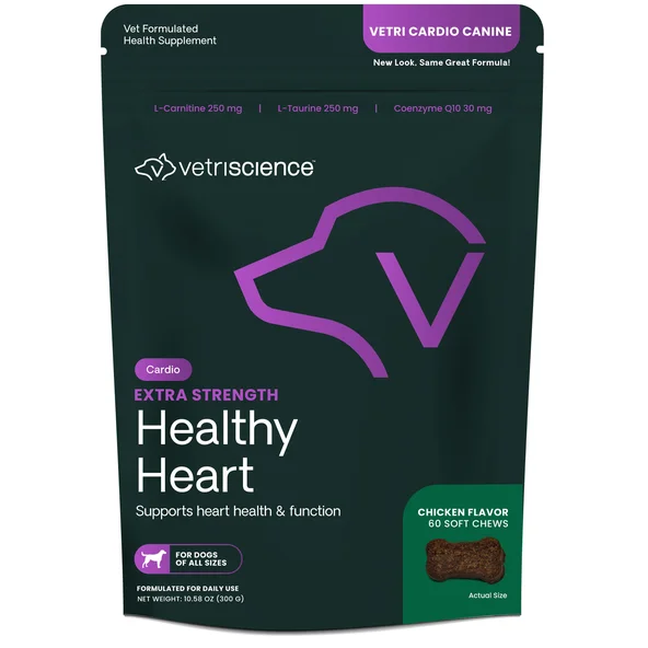 VetriScience Vetri Cardio Canine tablety na podporu srdeční činnosti pro psy 60 tablet
