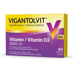 Vigantolvit vitamin D3 2000 IU 60 kapslí