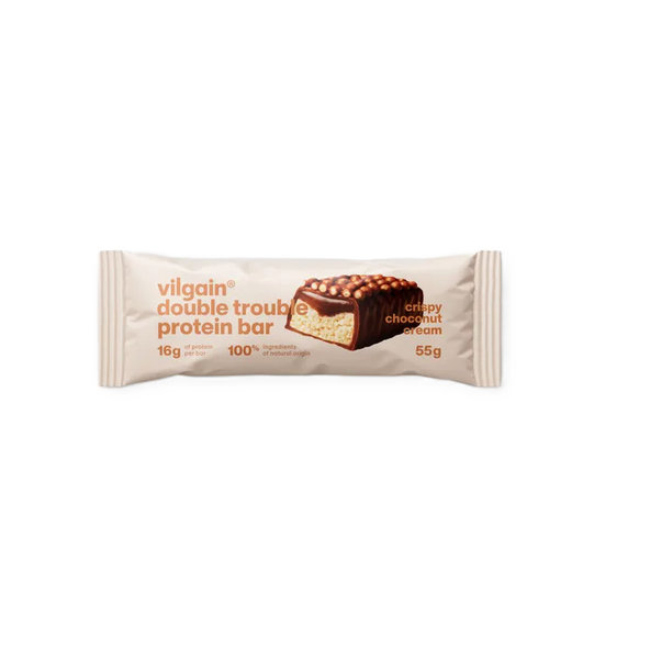 Vilgain Double Trouble Protein Bar Choco Bueno s křupkami 55 g