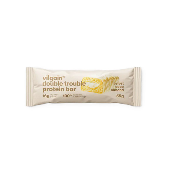 Vilgain Double Trouble Protein Bar Kokosovo-mandlový krém 55 g