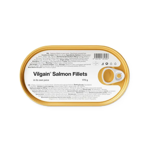 Vilgain Filety z lososa ve vlastní šťávě 170 g