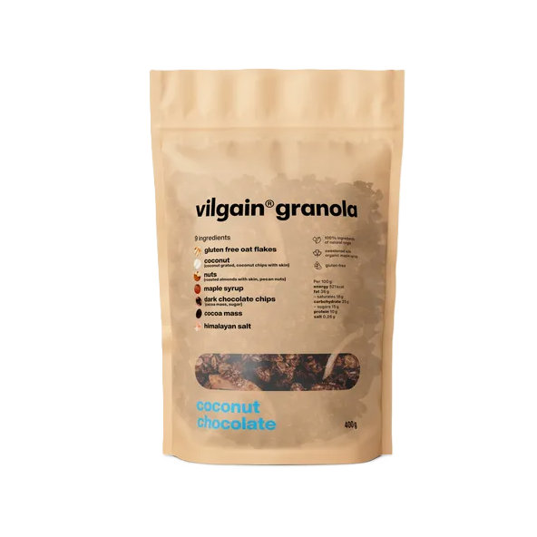 Vilgain Granola kokos čokoláda 400 g