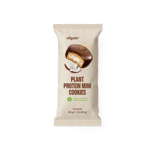 Vilgain Plant Protein Mini Cookies BIO kokos 50 g