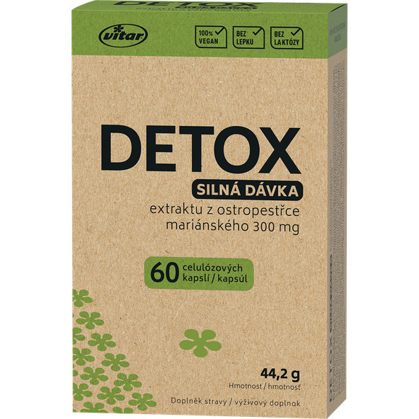 Vitar Detox silná dávka 60 kapslí