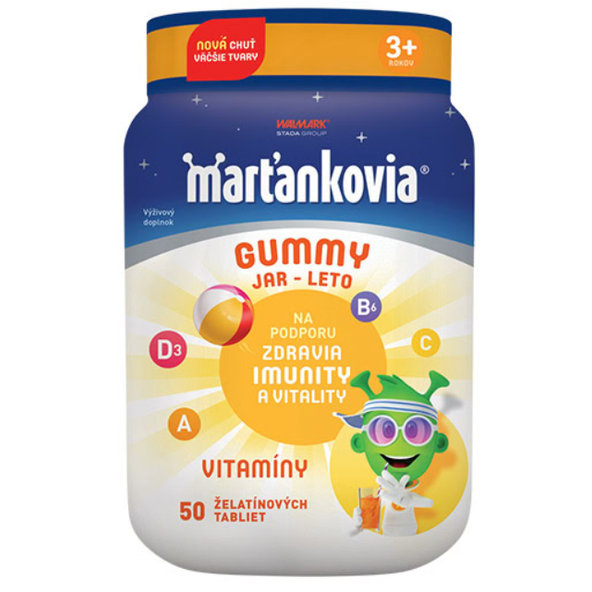 Walmark Marťánci Gummy Jar Leto 50 žvýkacích tablet
