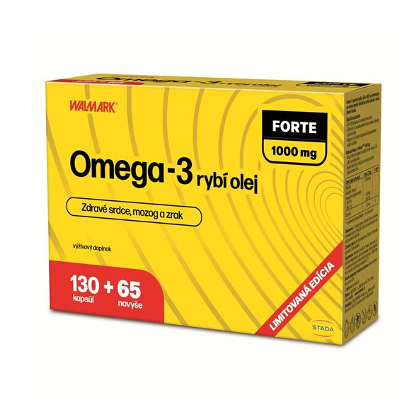 Walmark Omega-3 Rybí olej Forte 195 kapslí