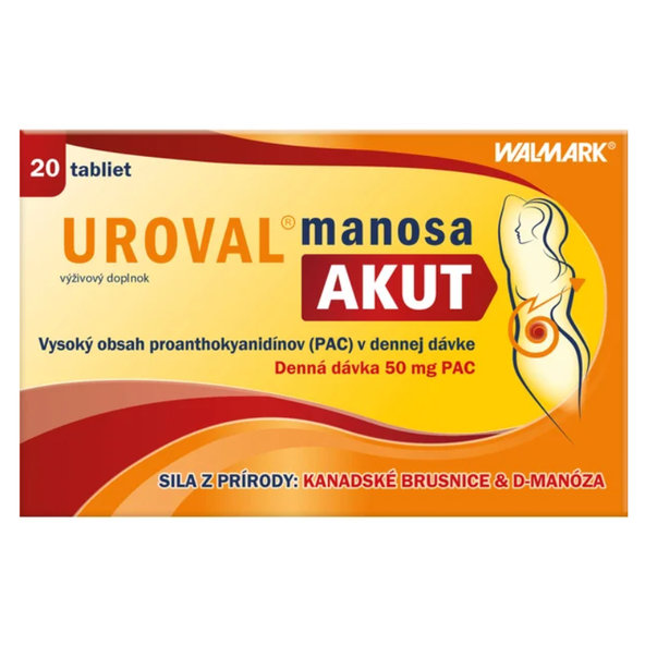 Walmark Uroval manosa Akut 20 tablet