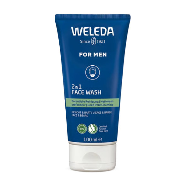 Weleda For Men 2v1 čisticí gel na obličej a vousy 100 ml