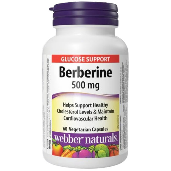 Webber Naturals Berberin 500 mg 60 kapslí