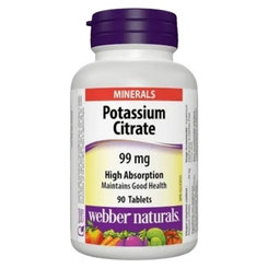 Webber Naturals Draslík 99 mg citrát 90 tablet