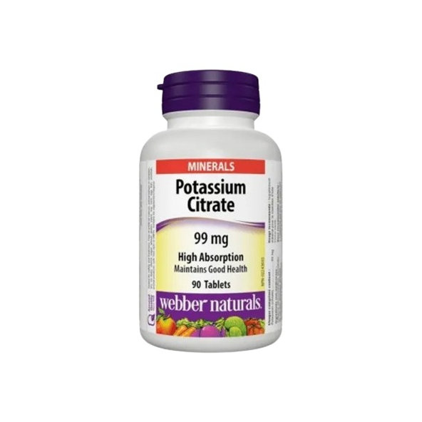 Webber Naturals Draslík 99 mg citrát 90 tablet