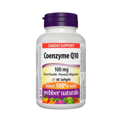 Webber Naturals Koenzym Q10 100 mg 60 kapslí