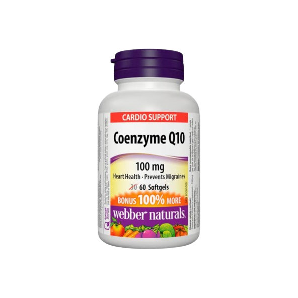 Webber Naturals Koenzym Q10 100 mg 60 kapslí
