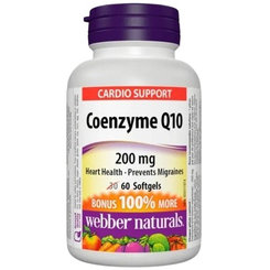 Webber Naturals Koenzym Q10 200 mg 60 kapslí