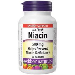 Webber Naturals Niacin 500 mg nealergický 90 kapslí