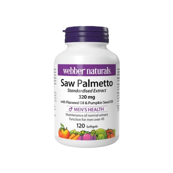 Webber Naturals Saw Palmetto 320 mg 120 tablet