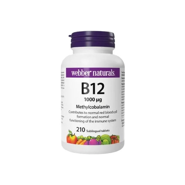 Webber Naturals Vitamin B12 1000 mcg 210 tablet