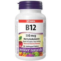 Webber Naturals Vitamin B12 500 mcg 120 tablet