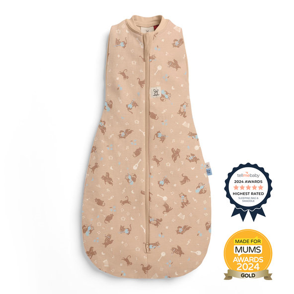 ERGOPOUCH Zavinovačka a spací pytel 2v1 Cocoon Melody 0,2tog 3-6m