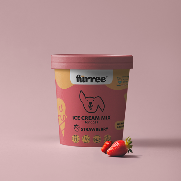 Zmrzlina pro psy Fürree Ice Cream Strawberry 60 g