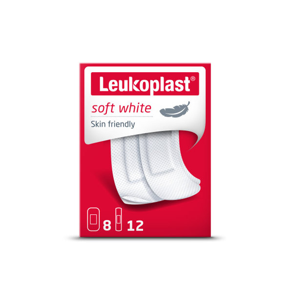 Leukoplast Soft White náplasti na rány 2 velikosti 20 ks