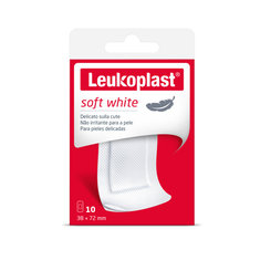Leukoplast Soft White náplasti na rány 38×72 mm 10 ks