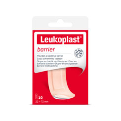 Leukoplast Barrier voděodolné náplasti na rány 22×72 mm 10 ks