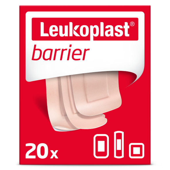Leukoplast Barrier náplasti na rány 3 velikosti 20 ks