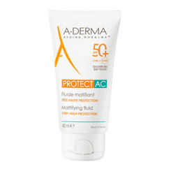 A-DERMA Protect zmatňující opalovací fluid SPF 50+ 40 ml