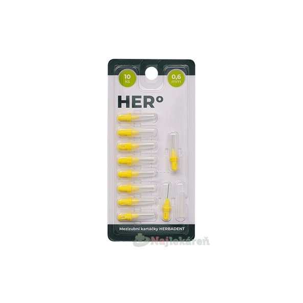 Herbadent Hero Electra mezizubní kartáčky 0,6 mm 10 ks