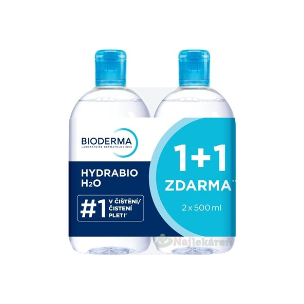 Bioderma Hydrabio H2O micelární voda Festival 2x500 ml