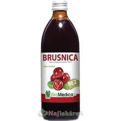 EkoMedica SK Brusinka šťáva 100 % 500 ml