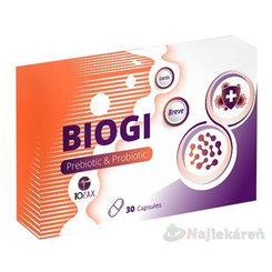 TOZAX BIOGI prebiotika + probiotika 30 kapslí