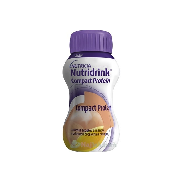 Nutridrink Compact Protein s příchutí broskev a mango 24 x 125 ml