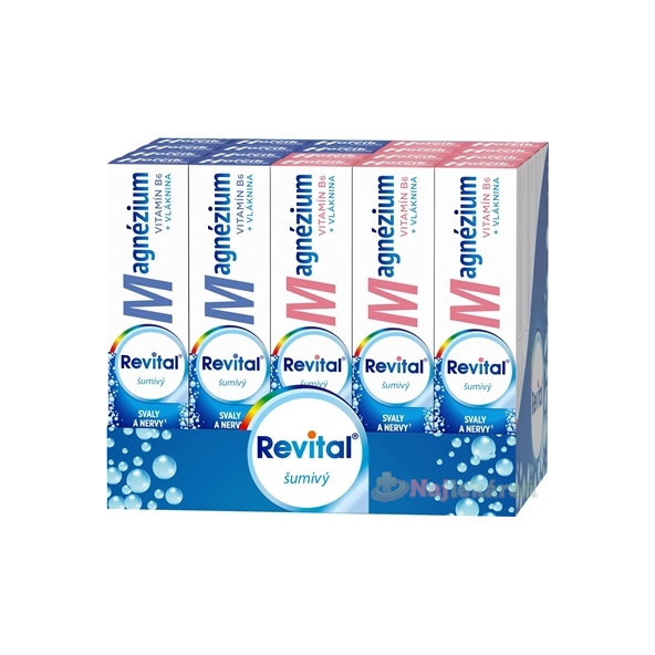 Vitar Revital hořčík + B6 šumivý mix box