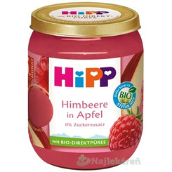 HiPP BIO příkrm jablko a maliny 4m+ 160 g