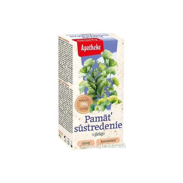 Apotheke Paměť a soustředění s ginkgo bylinná směs 20 sáčků