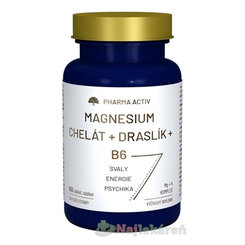Pharma Activ Magnesium Chelát + Draslík + B6 60 kapslí