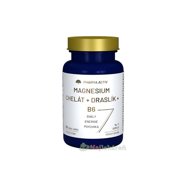 Pharma Activ Magnesium Chelát + Draslík + B6 60 kapslí