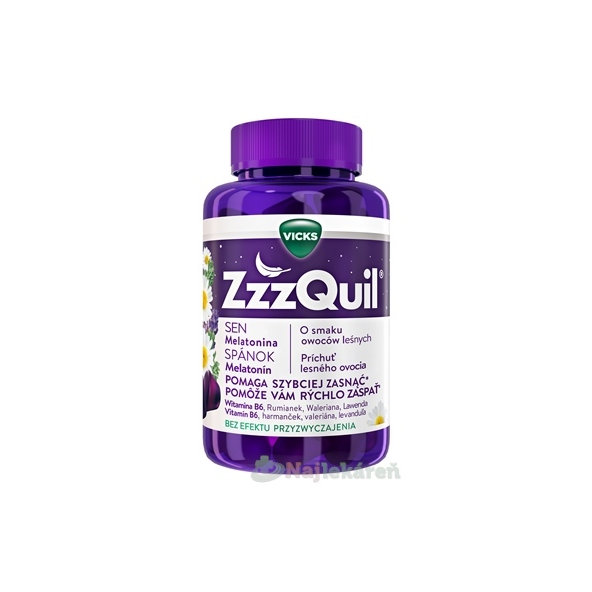 ZzzQuil želé tablety s příchutí lesního ovoce 60 ks